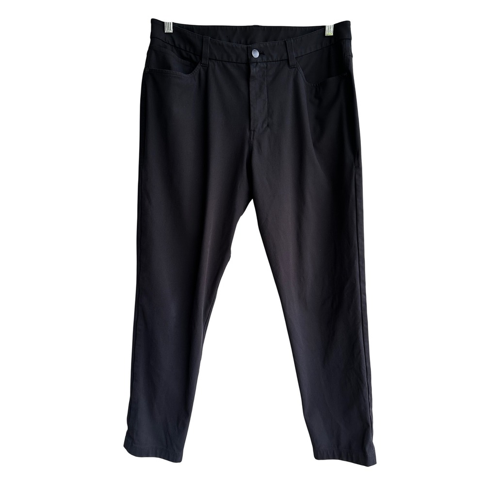Lululemon ABC Slim-Fit Pant Black Men 32X28 Stretch Preppy Office